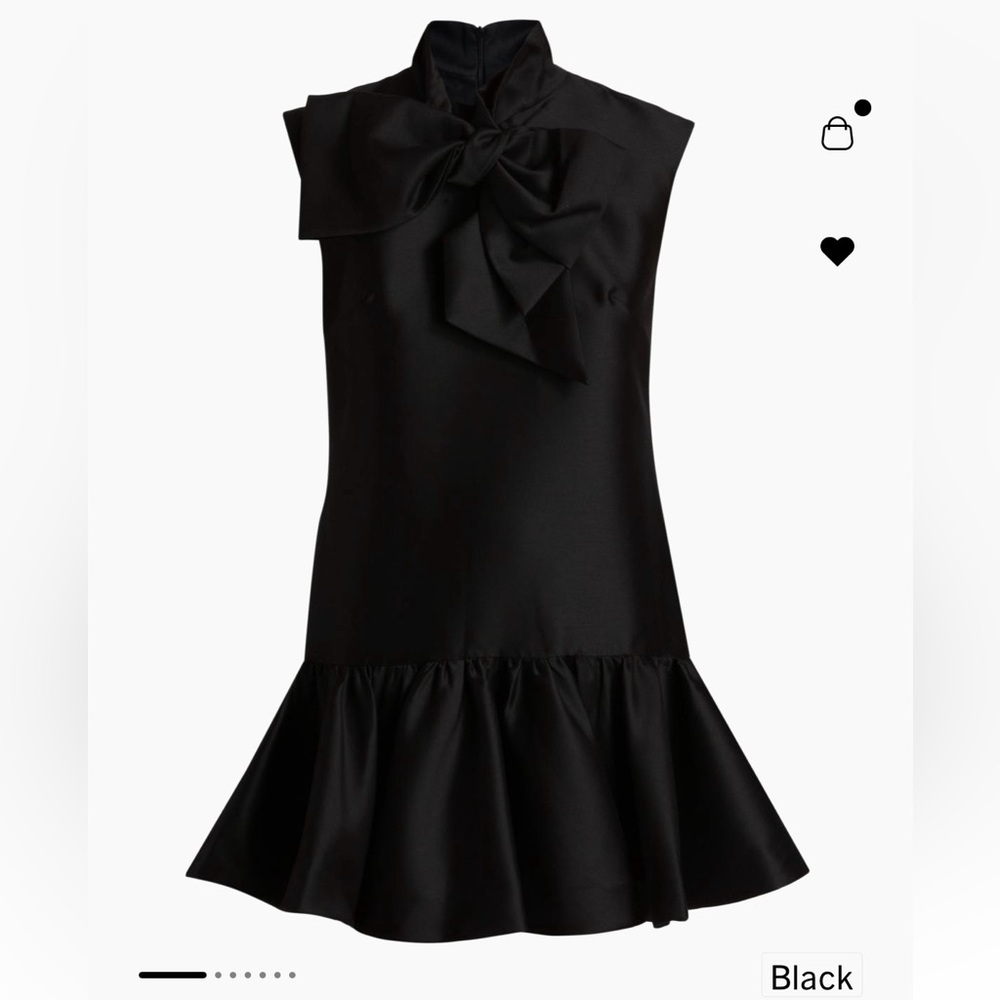 NWT Zimmermann size 0 (US size 2/4) Elegant Black Sleeveless Dress with Bow.